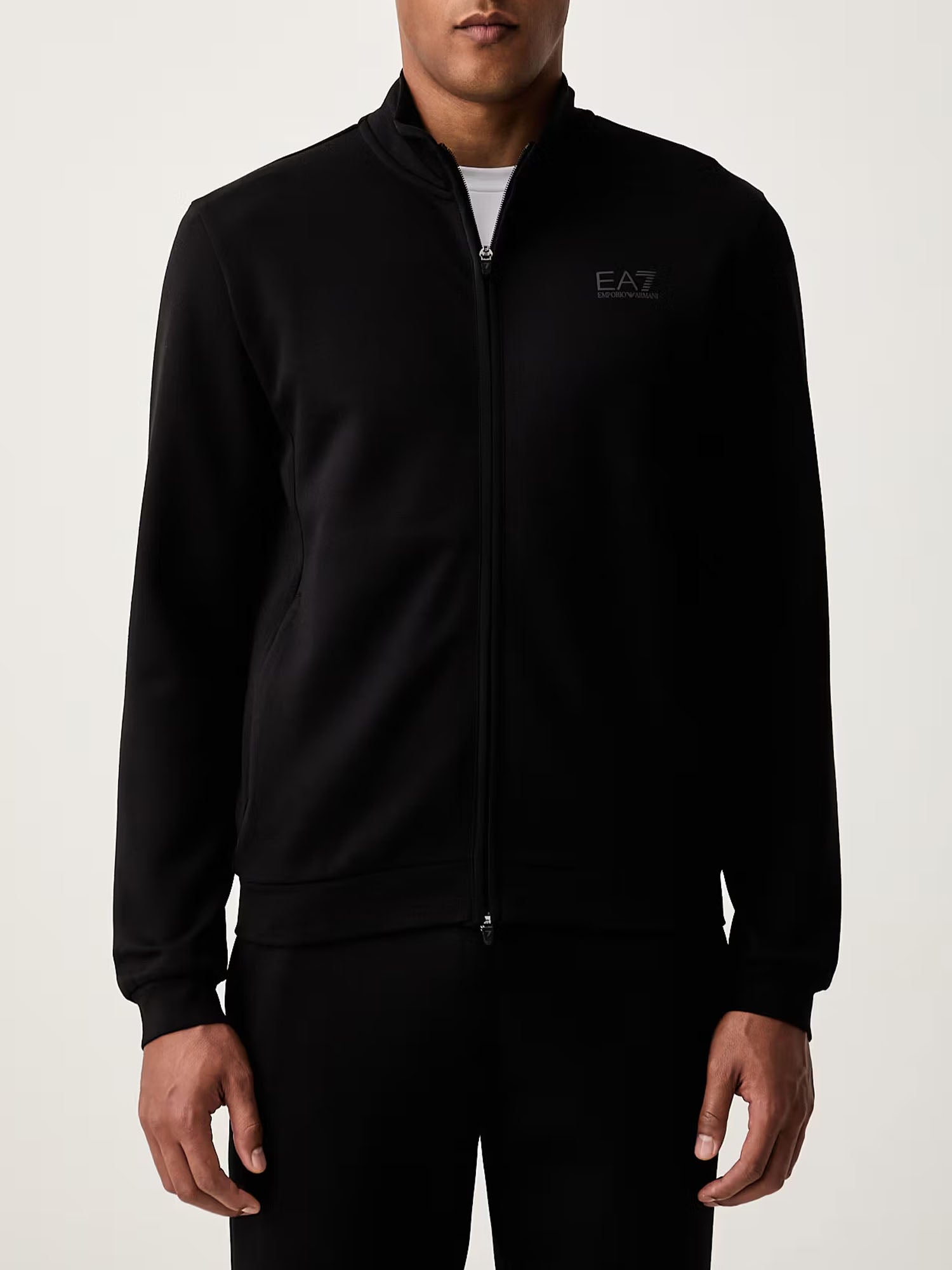 Felpa uomo nera EA7 Emporio Armani Natural Ventus7